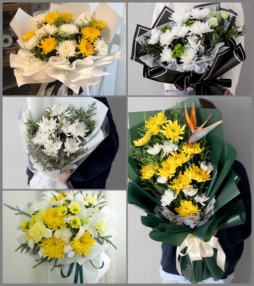 河南商丘梁园区观堂乡白事花束代送